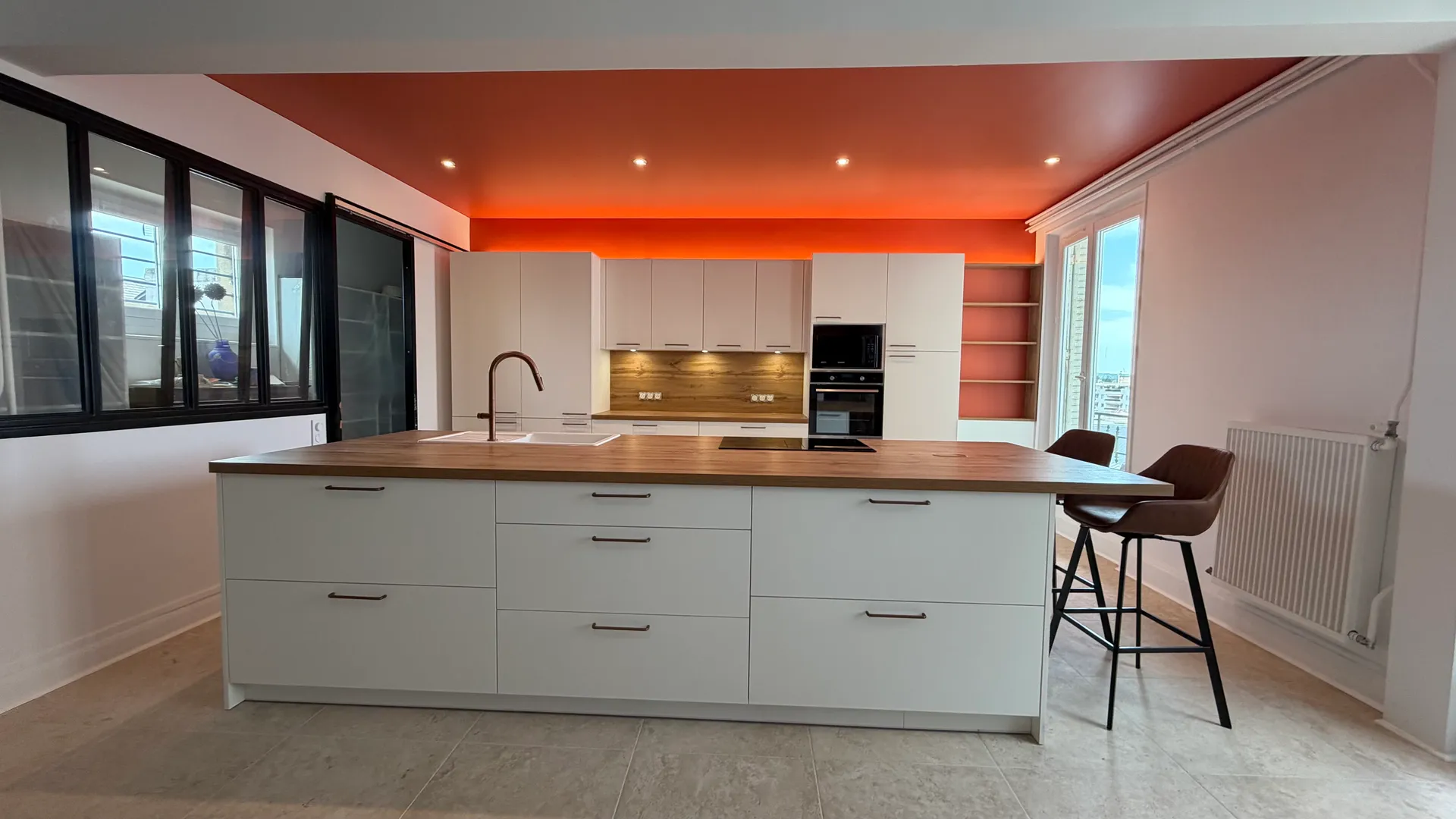 Cuisine dans un appartement à Vichy